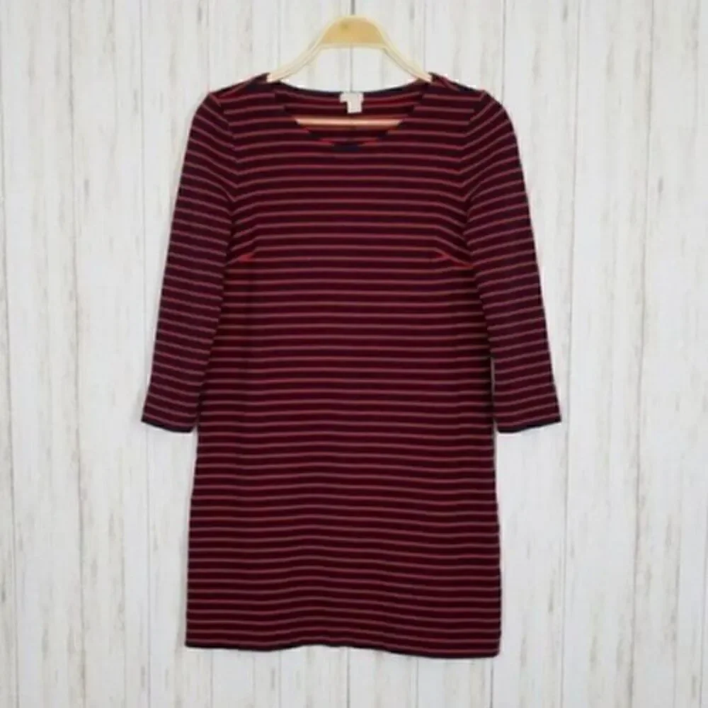 J. Crew Preppy Nautical Breton Striped Shift Dress